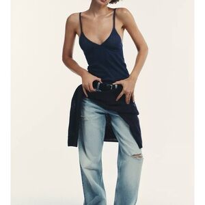 NWT ZARA POINTELLE TOP